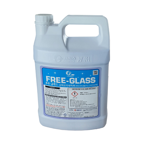 유리세정제/코머스켐/푸리 -글라스 FREE-GLASS 3.75ℓ